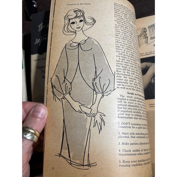 Todays Woman Sewing Simplified Book 1960s Vintage Dressmaking Guide Sewing Tips - Picture 11 of 12